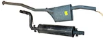 Mercedes W115 220,230.4 68-76 Rear Exhaust 1154900315+1144900515. Fixed Price $399.00.