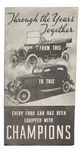 Champion Spark Plugs Advertising Brochure With Ford Automotive. Fixed Price $9.97.