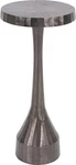Graphite Chiseled Aluminum Martini Table For Elegant Spaces. Fixed Price $625.00.