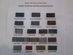 New 1958 Ford Edsel Pacer/ranger Trunk Mat Carpet Grained Heavy-duty Rubber. Fixed Price $157.60.