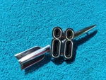 Nos Gm 1949-50 88 Rocket Rear Trunk Lid Emblem Oldsmobile New Super Delta. Fixed Price $239.99.