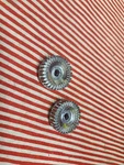 1957 Mercury Radio Knobs Original 2 Piece Set. Fixed Price $29.95.