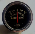 Vintage Amperes Discharge Gauge. Fixed Price $45.00.