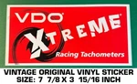 Vdo Xtreme Racing Tachometers - Vintage Original Vinyl Decal Sticker Drag. Fixed Price $9.45.