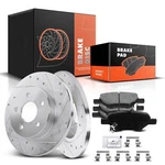 Drilled & Slotted Brake Rotors Ceramic Pad For Chevrolet Cobalt Pontiac Rear. Fixed Price $105.69.