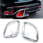 Chrome Rear Reflector Fog Lamp Overlay Bezel Trims For Toyota Highlander 2014-18. Fixed Price $18.39.