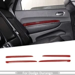Red Carbon Interior Door Panel Cover Bezel Accessories For Dodge Durango 2011-20. Fixed Price $44.74.