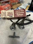 1950'S Ford Fairlane Vacu-lite Cigarette Lighter Nos Accessory 6 Volt Pair. Fixed Price $40.00.