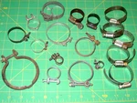 Vintage Car Restoration Metal Hose Clamps Mixed Hot Rod Engine Parts Lot. Fixed Price $22.00.