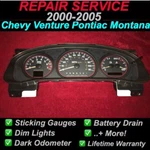 Gm Repair Service 2000-05 Chevy Venture Pontiac Montana Instrument Gauge Cluster. Fixed Price $59.99.