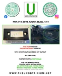 Fits / For Porsche 914 Radio Bezel. Fixed Price $35.00.