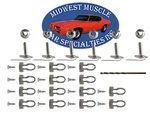 Vinyl Top Molding Trim Clips Gm Body Fits 66-67 Gto Lemans Tempest 41PCS B54. Fixed Price $28.27.
