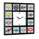 History Chevrolet Chevy Bowtie Garage Man Cave Office Clock With 12 Pictures. Fixed Price $44.99.