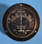 Antique Car/motorcycle Weston Ammeter Model 354 Amp Gauge 1910'S-1920 Rare. Fixed Price $130.00.