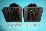 1968-70 Mopar B-body Dash Defroster Vents Blk W- Nuts & Hose Clips Nice Orig Pr. Fixed Price $46.95.
