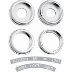 Oer K150 Reproduction 4-PIECE Dash Knob Bezel Set, 1967 Camaro. Fixed Price $29.99.