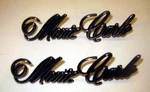 1973-77 Monte Carlo Pair Fender Emblems 378945 New Gm Nos Old Stock. Fixed Price $59.00.