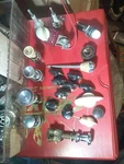 Lot Vintage Accessory Dash Mount Cigarette Lighter Radio Knob Switch. Fixed Price $148.00.