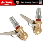 2PC Air Tyre Chuck Ball Tire With Valve Stem Lock On Clip Inflator Steel Fitting. Fixed Price $9.83.