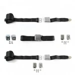Dodge Charger 1968 - 1970 Airplane 2PT Black Retractable Bench Seat Belt Kit W/. Fixed Price $369.96.