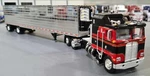 1/64 Dcp K100 Kenworth Stretch Chassis Red/black With Fridge TRAILER***60-1556. Fixed Price $141.18.