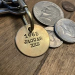 1963 Jaguar Xke Solid Brass Key Fob. Fixed Price $15.95.