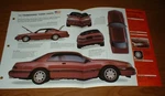 1987 Ford Thunderbird Turbocoupe Tc Original Imp Brochure Specs Info 88. Fixed Price $12.99.