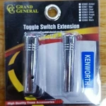Toggle Switch Extension 1/4" Red Jewel Chrome Aluminium All Kenworth 40023P. Fixed Price $14.99.