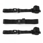 Dodge Charger 1971 - 1974 Standard 2PT Black Retractable Bench Seat Belt Kit 3. Fixed Price $179.95.