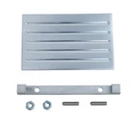 Chevy Polished Aluminum Clock Delete Panel With Lines 1957 Chevrolet New. Fixed Price $124.95.