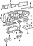 Genuine Ford Center Bezel E7TZ-15044D70-G. Fixed Price $46.22.
