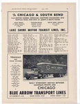 1952 Blue Arrow Transport Lines Of Grand Rapids Michigan Ad: Tractor Trailer Pic. Fixed Price $21.84.