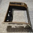 Vintage Cadillac Brown Woodgrain Dash Panel Bezel Trim Chrome Vents Plastic. Fixed Price $35.95.