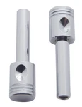 United Pacific 70035 Chrome Piston Door Lock Knobs - Pack Of 2. Fixed Price $14.20.