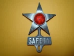 Vintage Style Safety Star License Plate Toper Emblem Award Symbol Gm Aaa. Fixed Price $29.99.