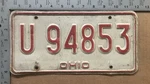 1976 Ohio License Plate U 94853 Ford Chevy Dodge 22072. Fixed Price $9.99.