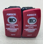 Lot Of 2X Transportation South 52003172 Amber Warning Rocker Switch Bus Part. Fixed Price $44.95.