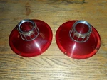 1963 Full Size Ford Tail Light Lenses Nice Used Original Pair. Fixed Price $29.99.