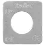 Grand General 68524 Stainless Steel Trailer Light Switch Plate For Kenworth. Fixed Price $13.49.