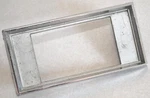 1964 Ford Galaxie Clock Dash Chrome Bezel Faceplate With Argent Finish, Original. Fixed Price $18.00.