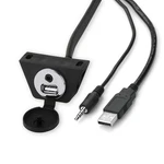 Retrosound Chrome Usb/auxiliary Extension Cable With Mount. Fixed Price $39.99.