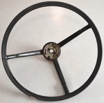 1963-1964 Ford Galaxie 16" Black Wheel Power Steering, Mercury. Fixed Price $110.00.