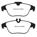 Ebc For 12-14 Mercedes-benz C250 (W204) 1.8 Turbo Yellowstuff Rear Brake Pads. Fixed Price $170.42.