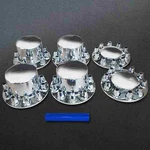 33MM Push-on Chrome Axle Cover Removable Hub Cap For Big Rig Peterbilt Kenworth. Fixed Price $145.00.
