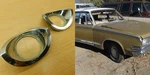 Ignition Swith Chrome Trims Pair From Dash 2497143 1965 1966 Chrysler 65CT1-CA. Fixed Price $35.00.