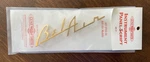 Chevrolet Bel Air Instrument Panel Emblem Script '55-56 Genesmith SB-51 Gold Nip. Fixed Price $19.75.