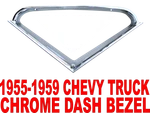 1955 56 57 58 59 Chevy 3100 Truck Gauge Dash Bezel Frame Chrome 2ND Chevrolet. Fixed Price $59.99.