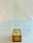 Vintage Jaeger Lecoultre Obelisk Desk Clock 8-DAY Swiss Made 462. Fixed Price $585.00.