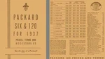 Packard 1937 - Six & 120 For Prices, Terms And Accessories. Fixed Price $6.95.