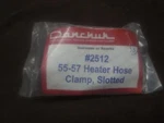 1955,56,57 Chevy Car Stainless Inner Fender Heater Hose Bracket Danchuk # 2512. Fixed Price $16.00.